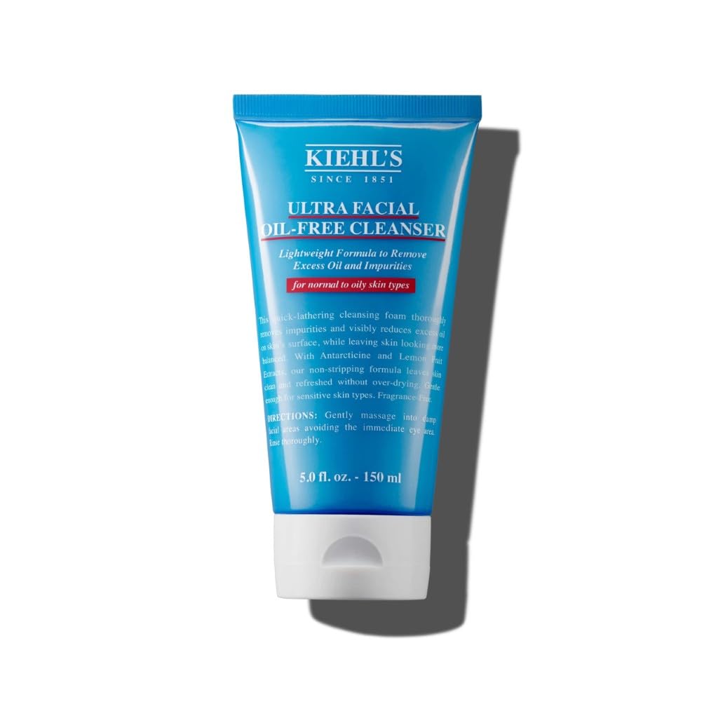 Kiehl's Ultra Facial Oil-Free Cleanser – Foaming Face Wash for Oily Skin