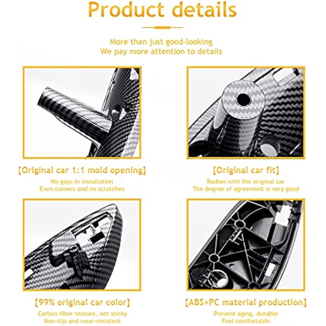 Jolof Store BMW F30 F31 F32 F33 Inner Door Handle – Carbon Fiber Front Left