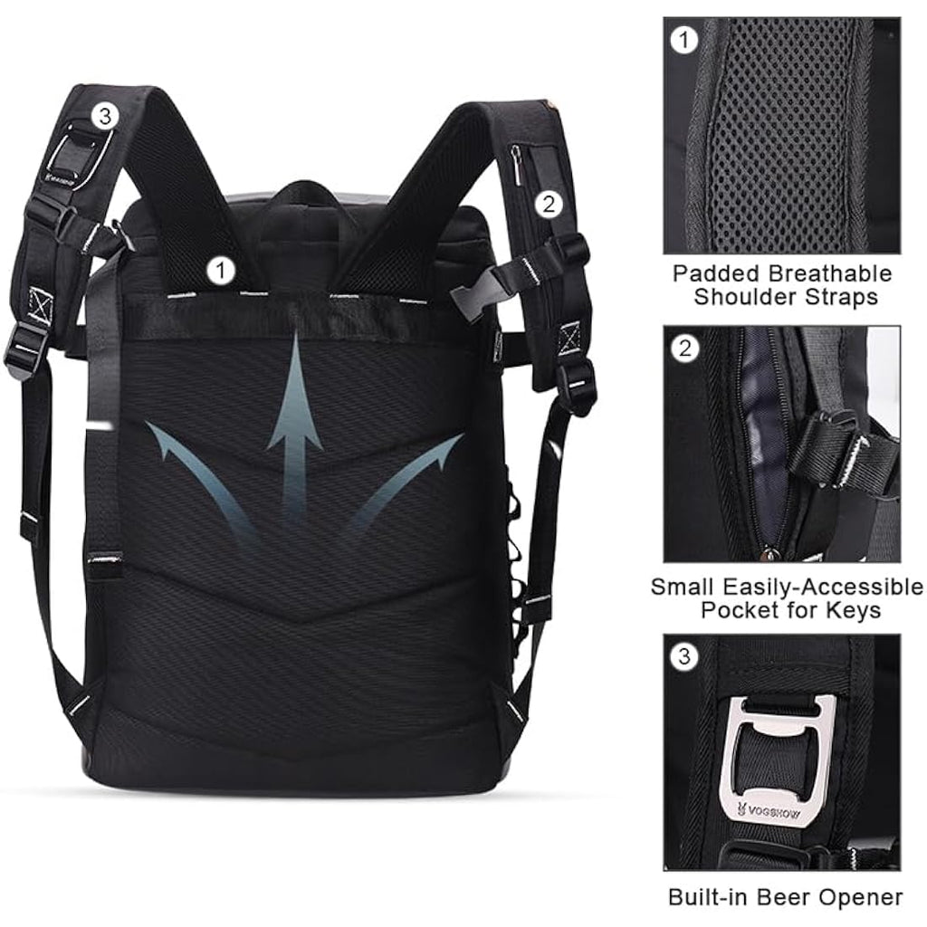Vogshow 30L Insulated Cooler Backpack – Leakproof Waterproof Picnic Bag