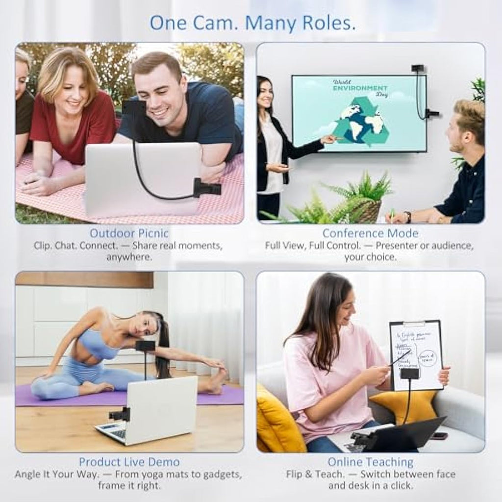 1080P Gooseneck Webcam – Eye Contact Document Camera
