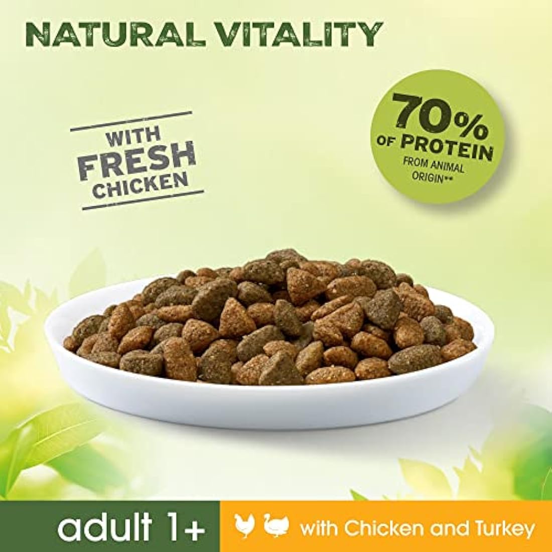 Perfect Fit Natural Vitality Dry Cat Food - Chicken & Turkey - 6kg