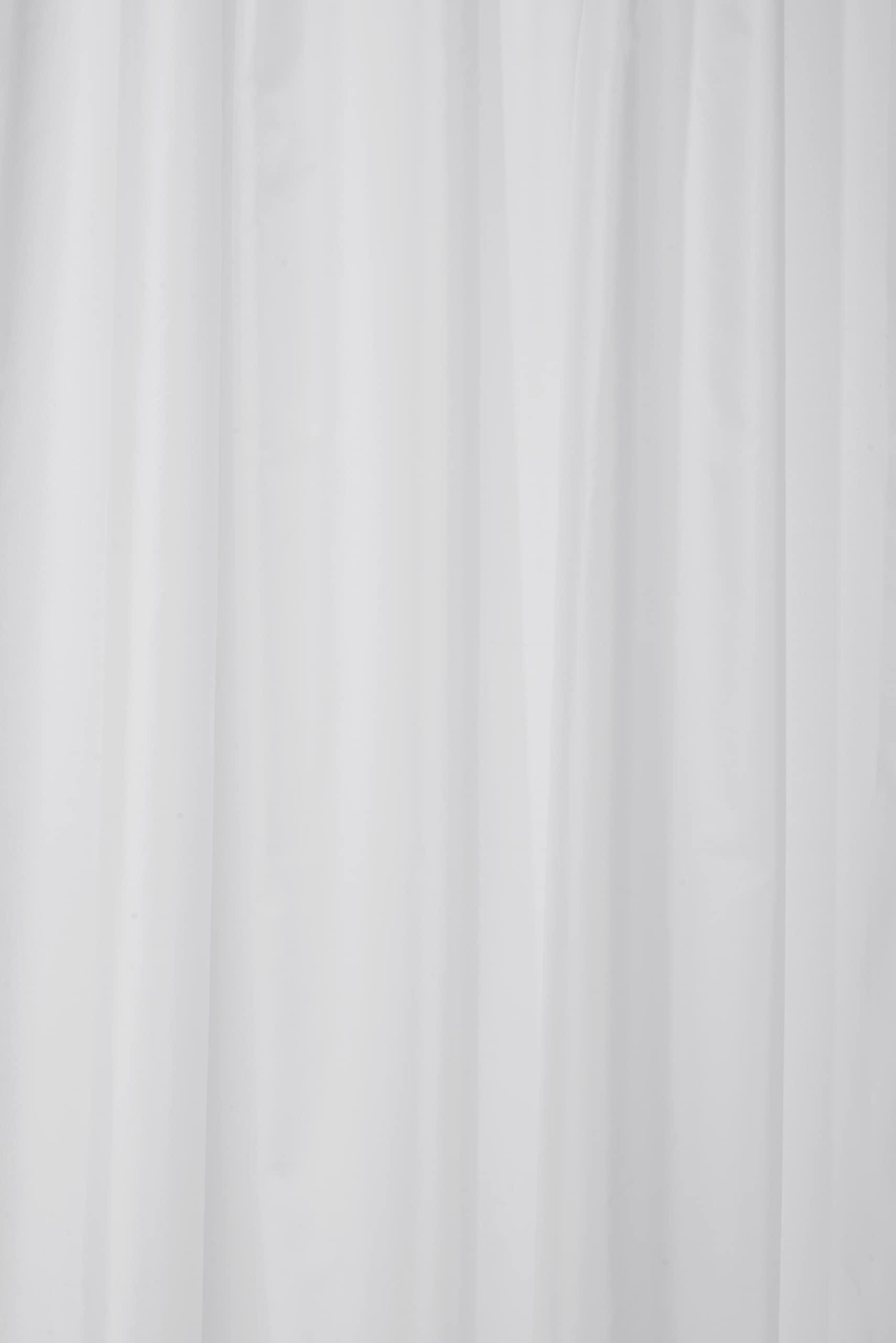 Croydex White Anti-Microbial Textile Shower Curtain - 2000 x 2000mm