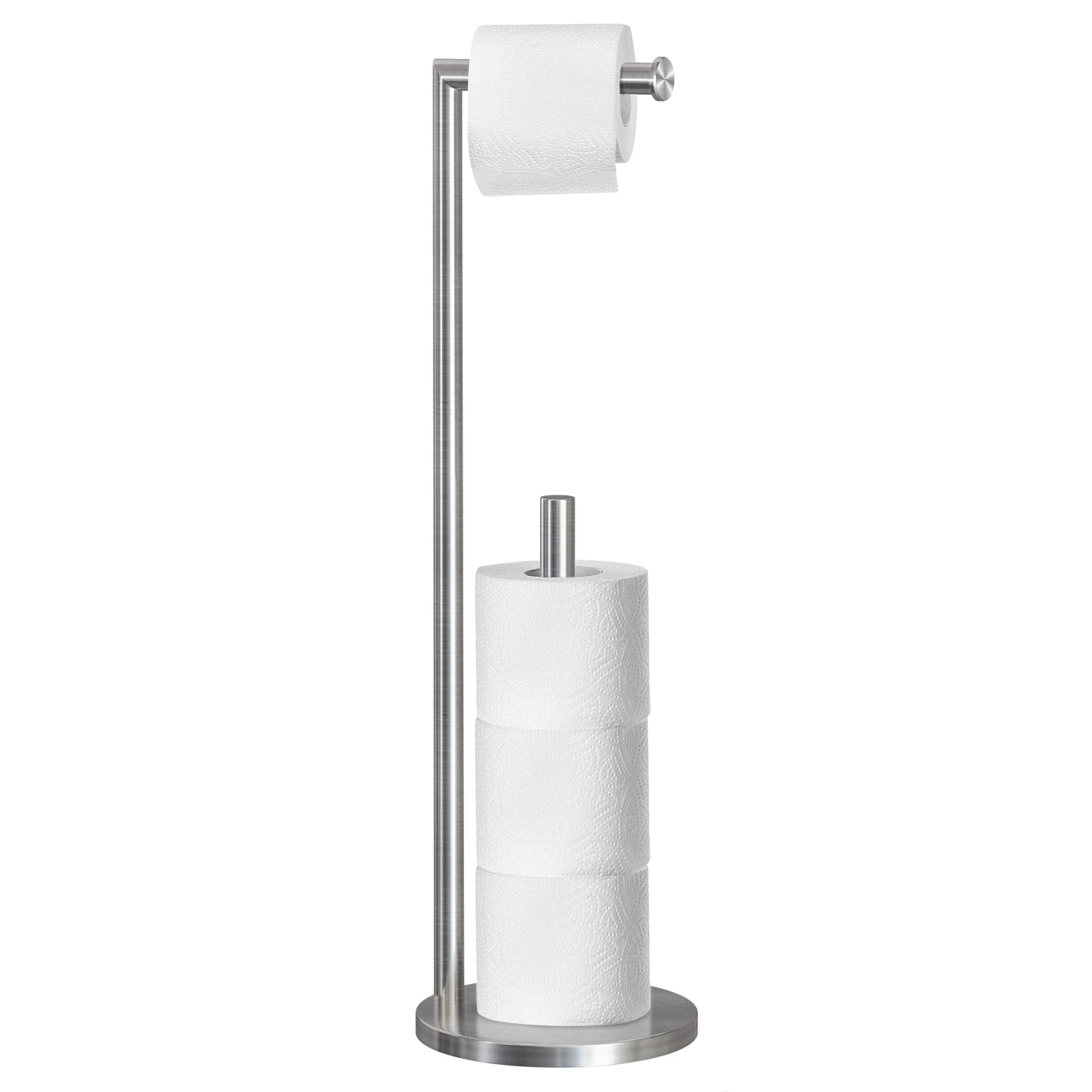 Topsky Stainless Steel Toilet Paper Holder Stand - 4 Jumbo Roll Storage