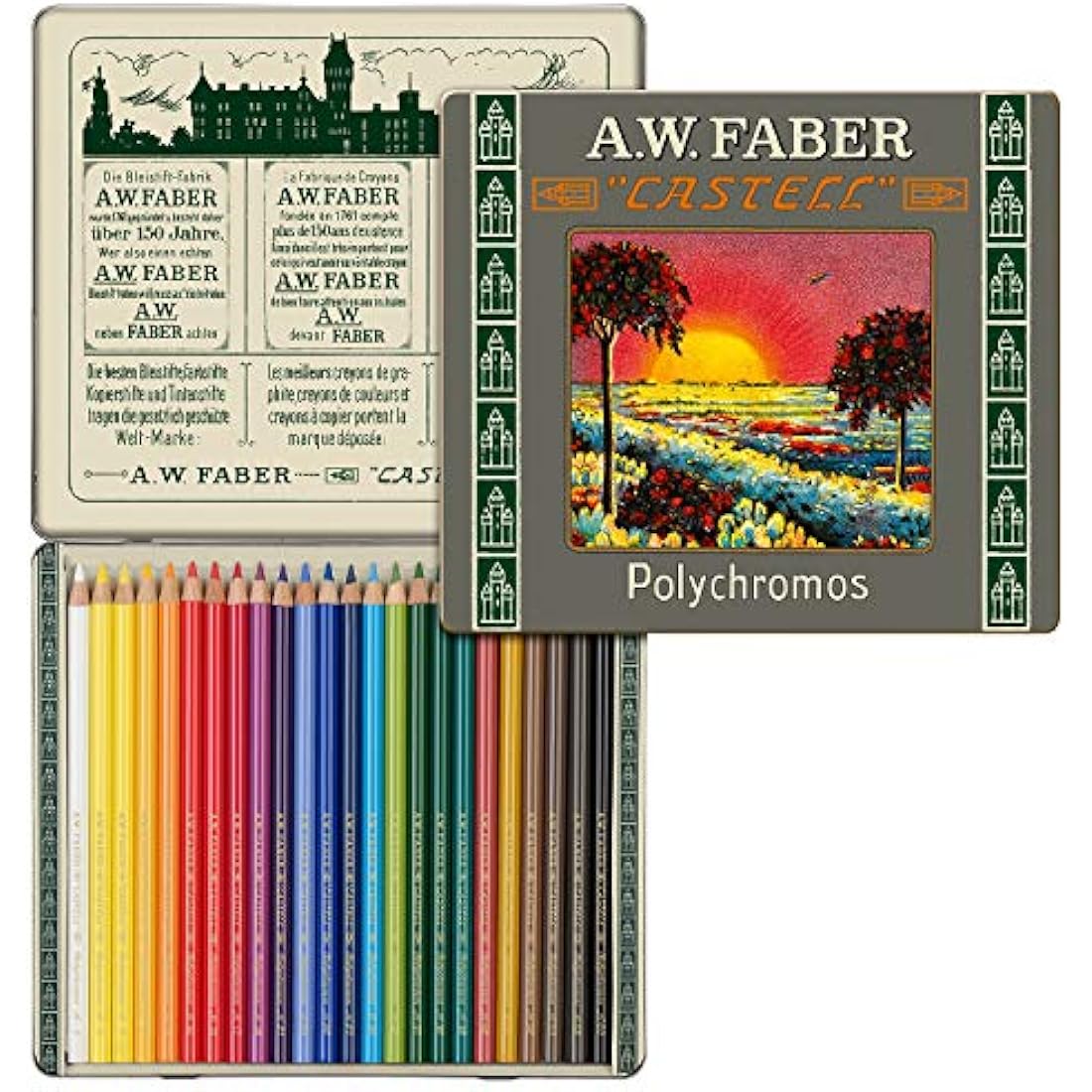 Faber-Castell Polychromos Artists' Pencils – 111th Anniversary Tin of 24