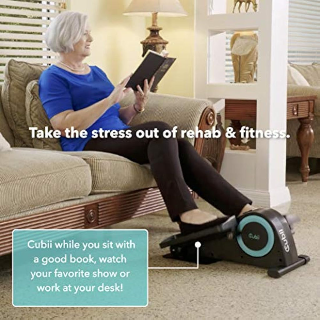 Cubii JR1 Seated Under Desk Elliptical - Compact Pedal Exerciser