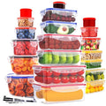 Jolof Store 40-Piece Airtight Food Storage Containers | Leak Proof Plastic