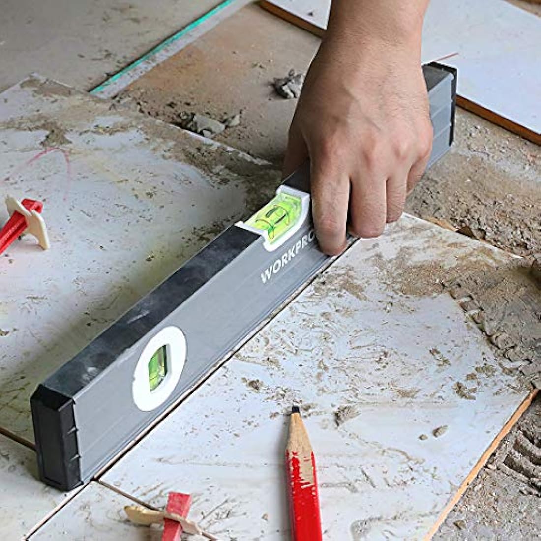 WORKPRO 3-Piece Spirit Level Set (9", 16", 24") – Magnetic Box Beam
