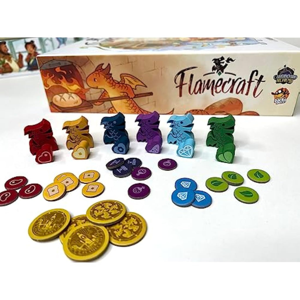 Flamecraft Strategy Board Game by Lucky Duck Games – Dragon Fantasy
