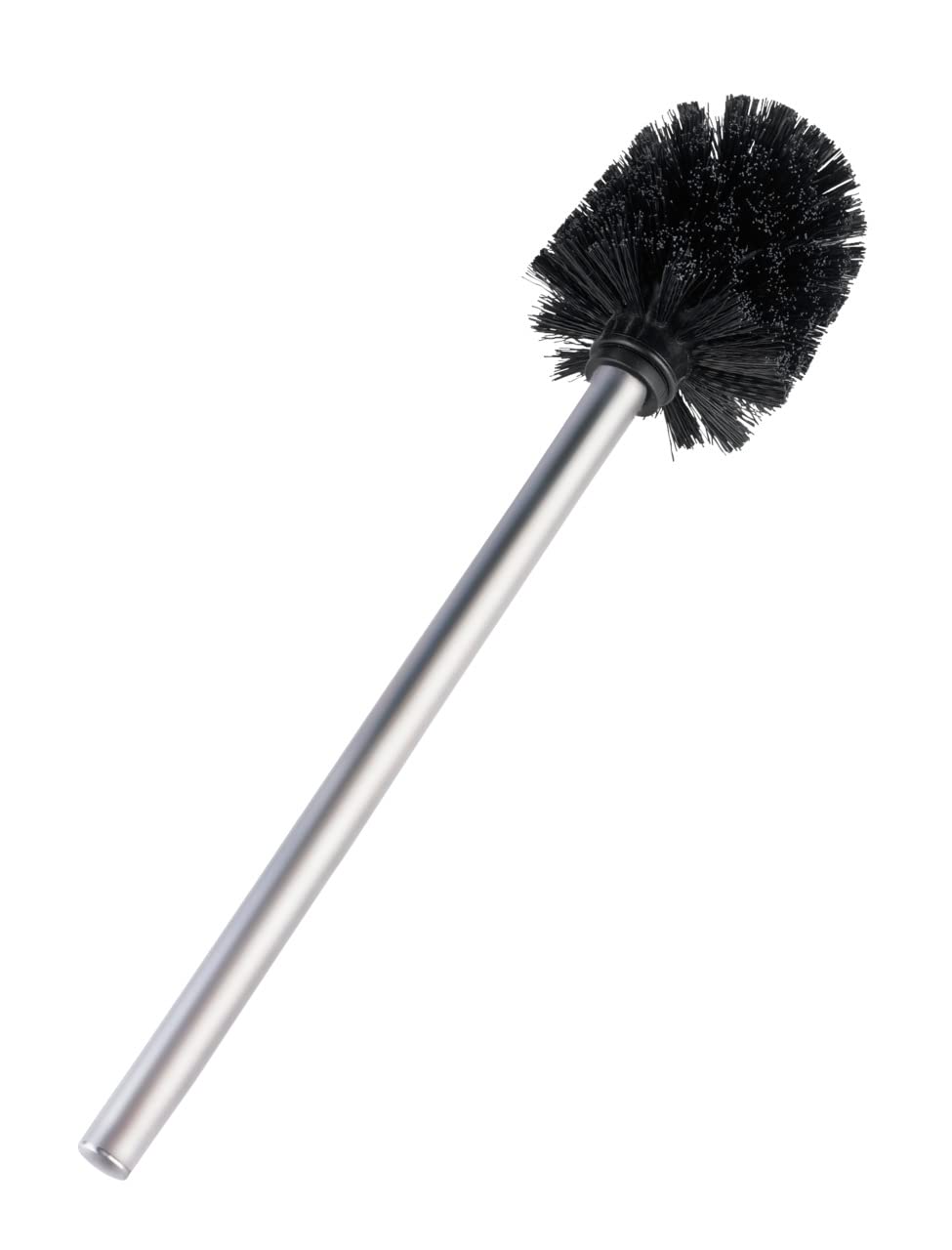 WENKO Spare Toilet Brush | Matt Stainless Steel Handle | Black Head