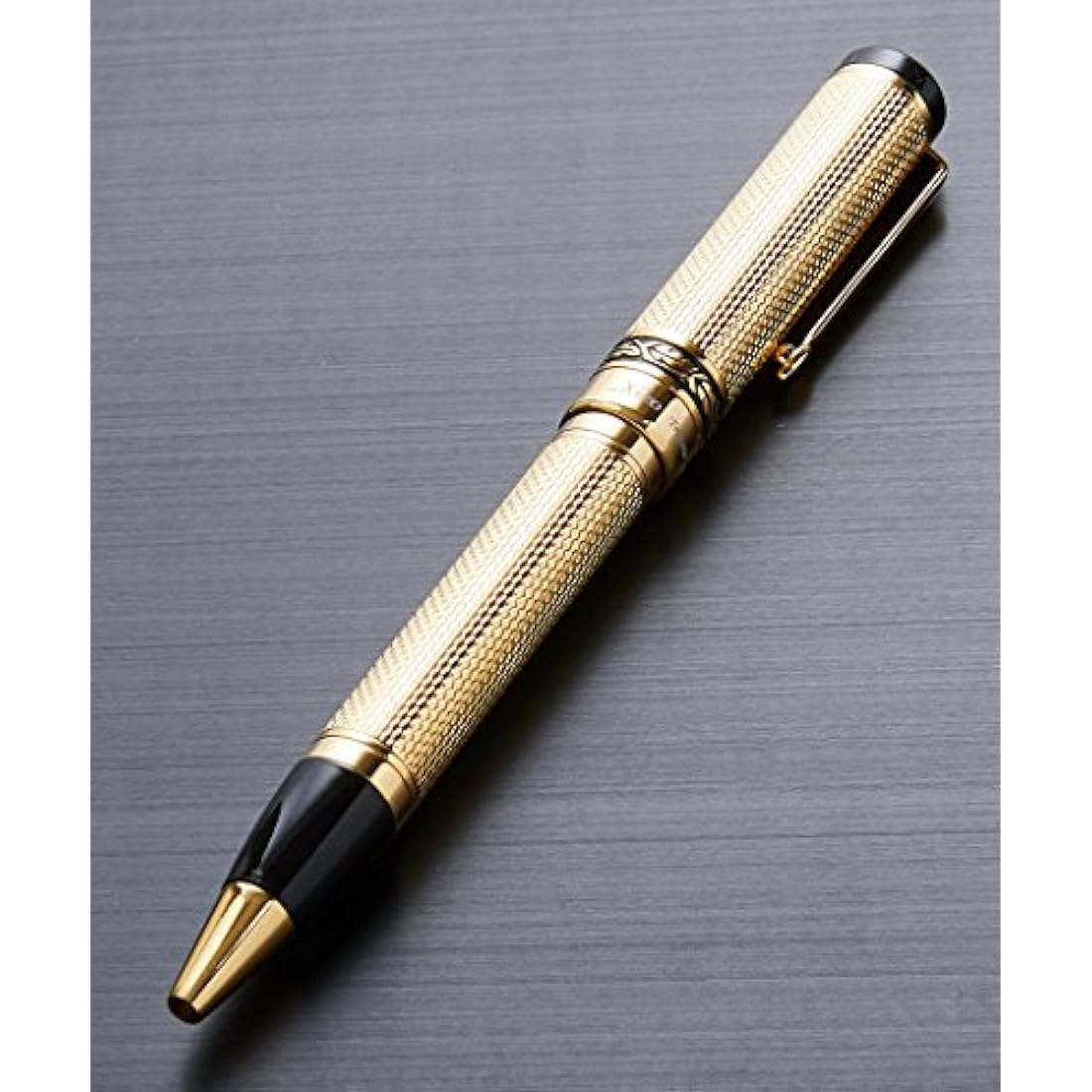Xezo Tribune 18K Gold Plated Ballpoint Pen | Limited Edition Brass