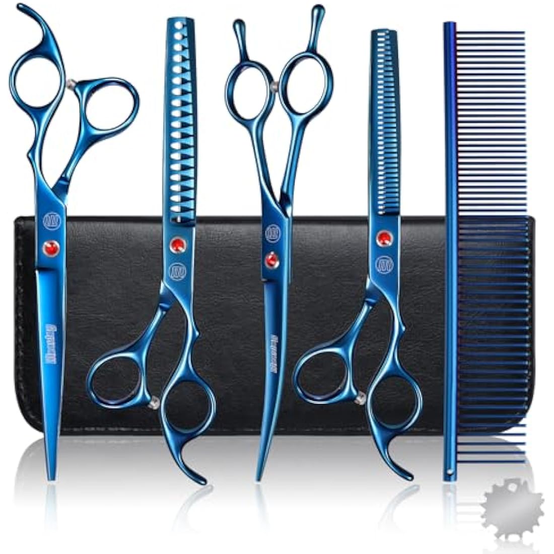 Moontay 8-in-1 Dog Grooming Scissors Set | 440C Stainless Steel Kit