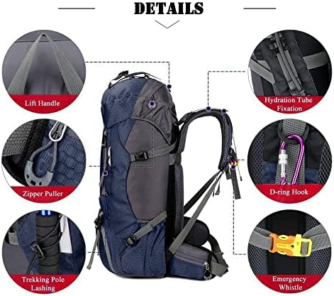 60L Waterproof Hiking Backpack – Lightweight Camping Rucksack