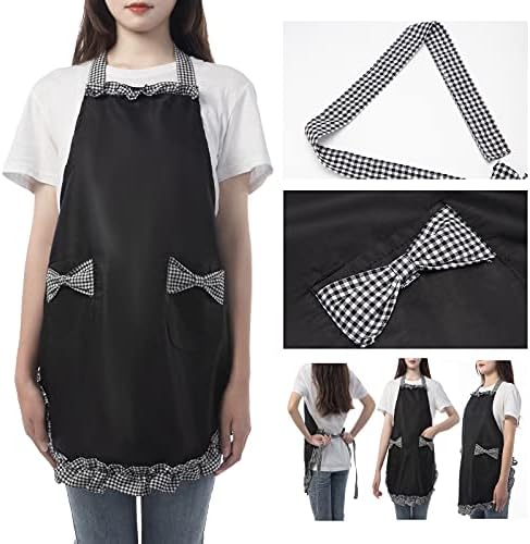 Jolof Store Women's Waterproof Kitchen Aprons with Pockets – 2 Pack