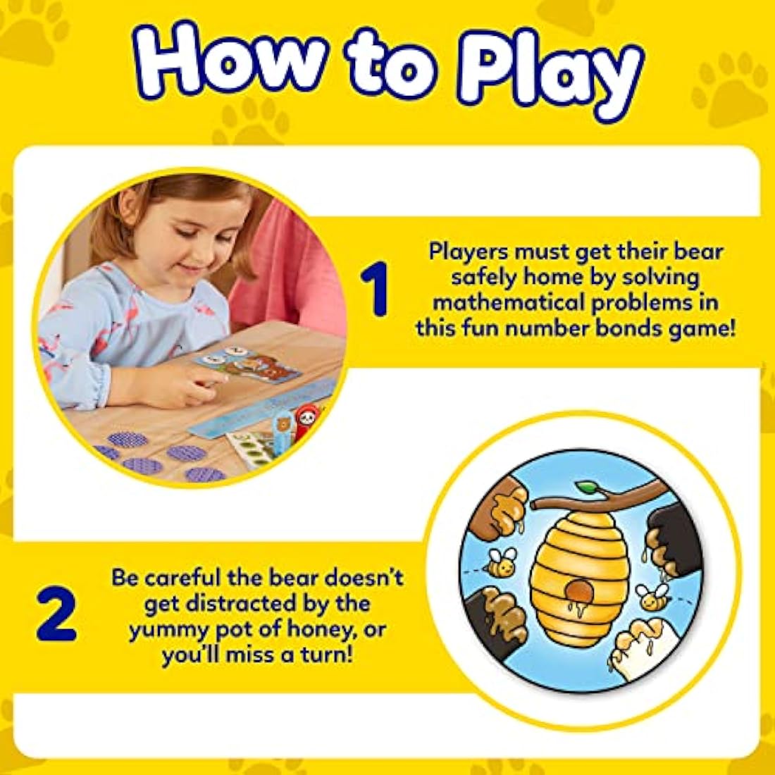 Orchard Toys Number Bears: Addition & Subtraction Math Board Game
