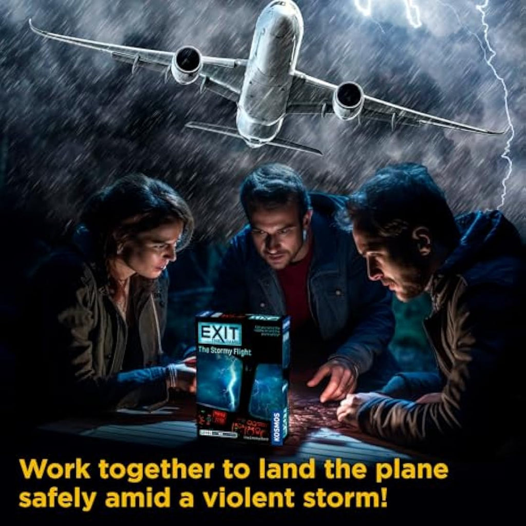 EXIT: The Stormy Flight Escape Room Card Game by Thames & Kosmos