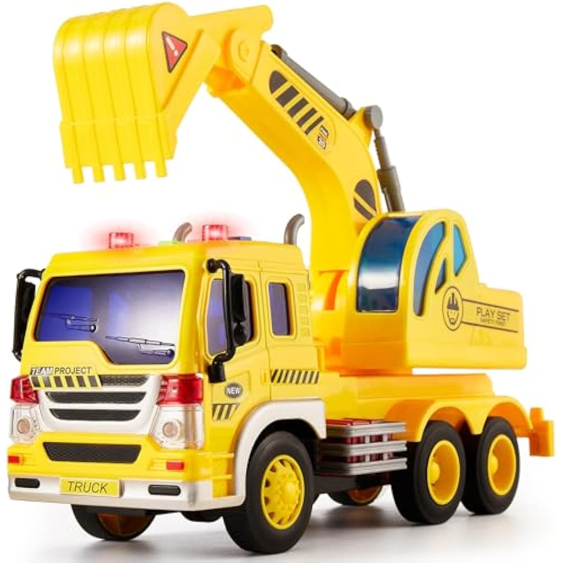 Jolof Store Kids Toy Digger – Construction Truck with Lights & Sounds