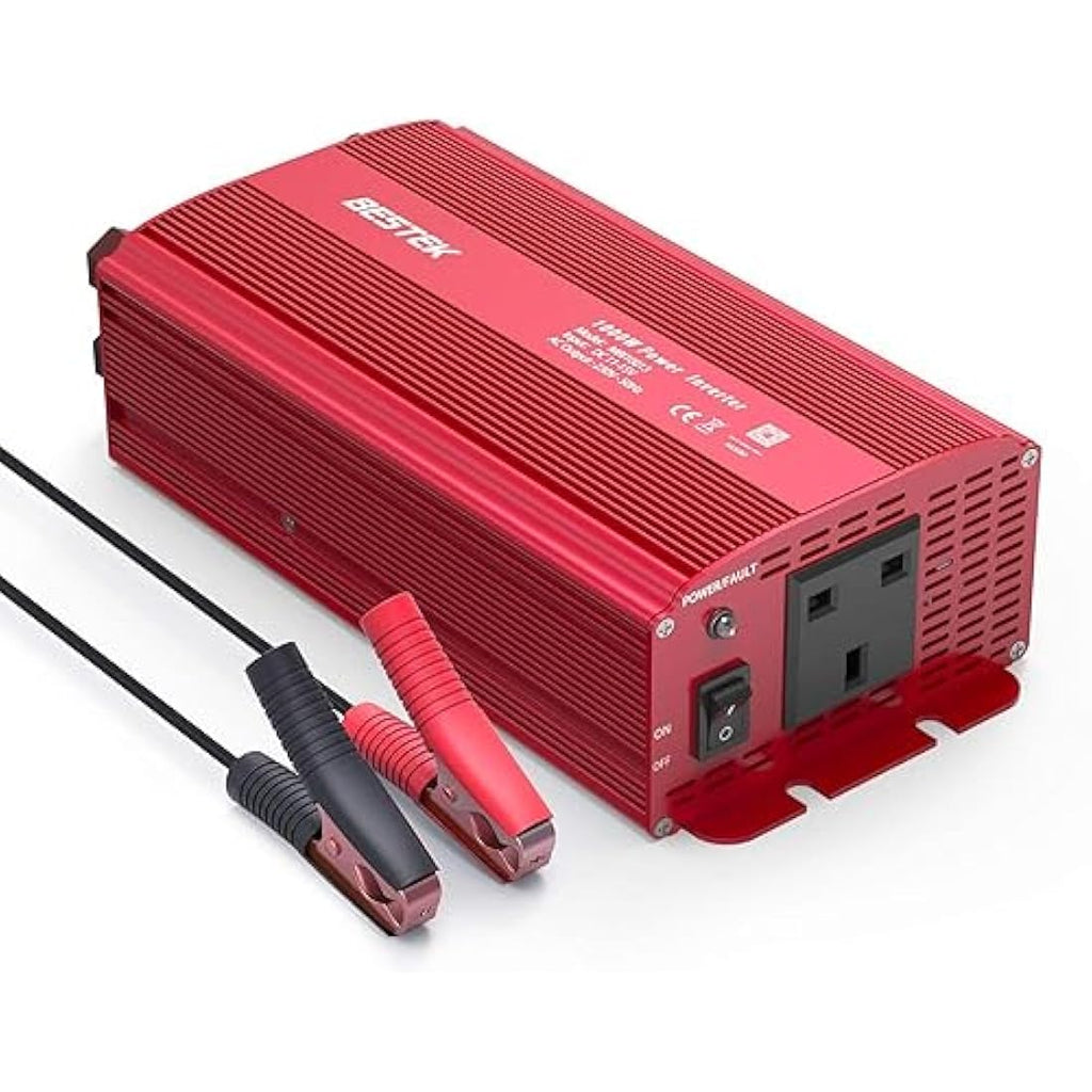 BESTEK 1000W Power Inverter | 12V to 230V DC to AC Voltage Converter
