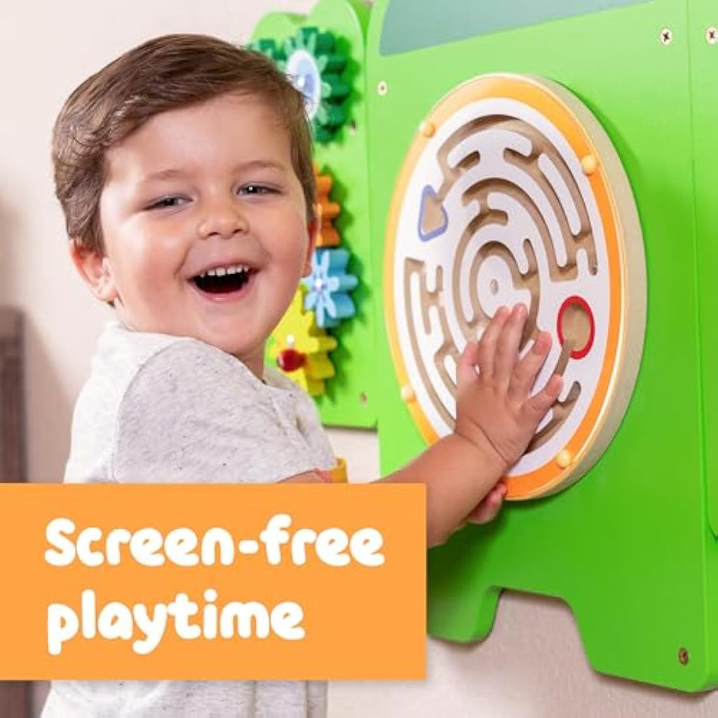 Jolof Store Crocodile Montessori Sensory Wall Toy - 11 Activity Panels