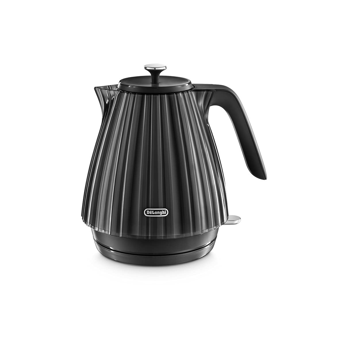 De'Longhi Ballerina Electric Kettle – 3000W Fast Boil, 1.7L, Black