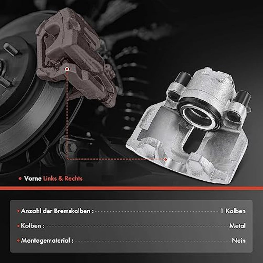 Frankberg Front Left Brake Caliper for Audi A4 A6 & VW Passat | 57mm ATE