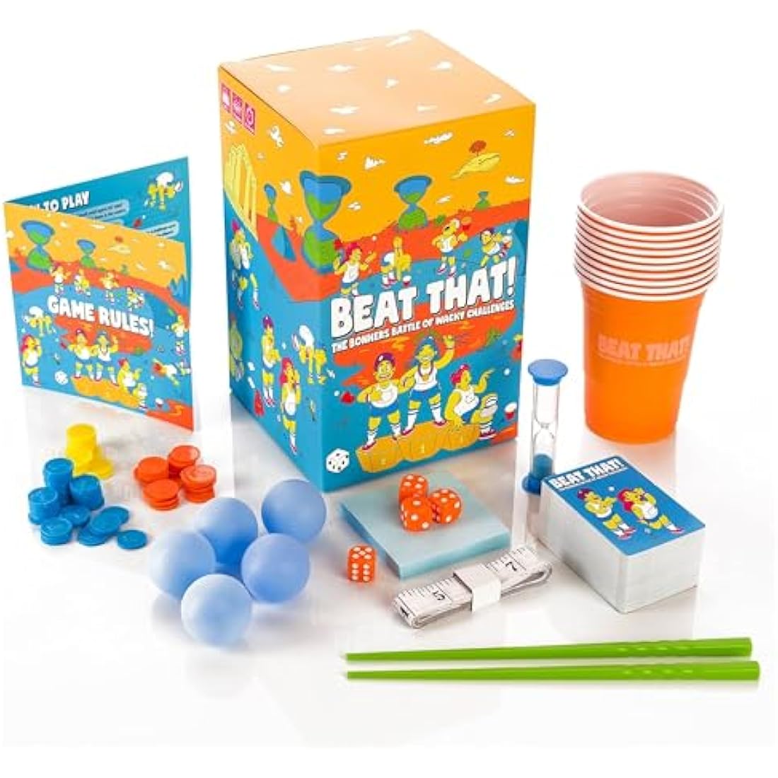 Gutter Games Beat That! – Wacky Family Board Game for Kids and Adults