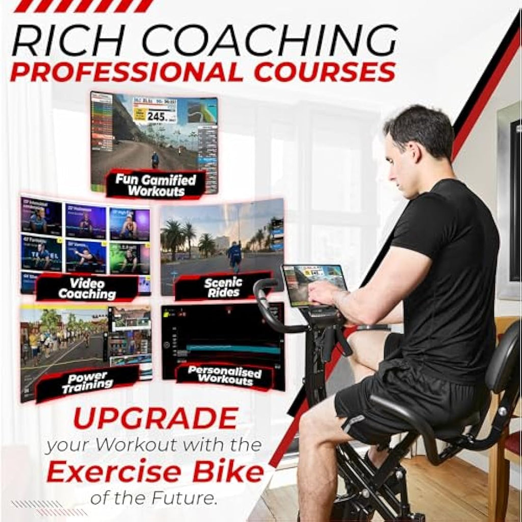 SmartXBike Pro Folding Exercise Bike | 4-in-1 Magnetic Resistance
