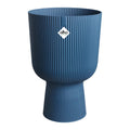 Elho Vibes Fold Coupe 30 Indoor Plant Pot – Recycled Plastic – Deep Blue