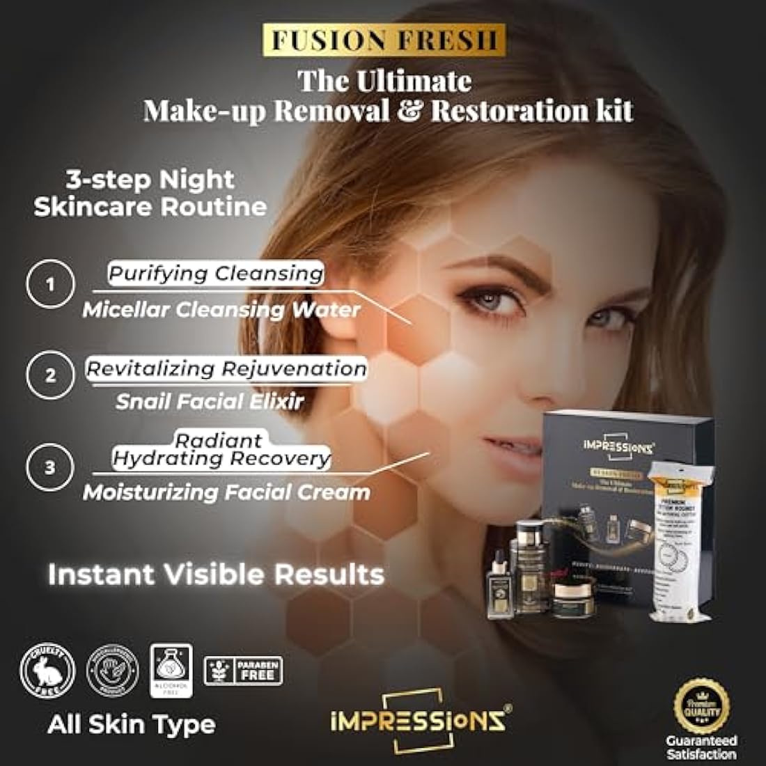 ImpressionZ 3-Step Skincare Set | Snail Mucin & Hydrating Moisturizer