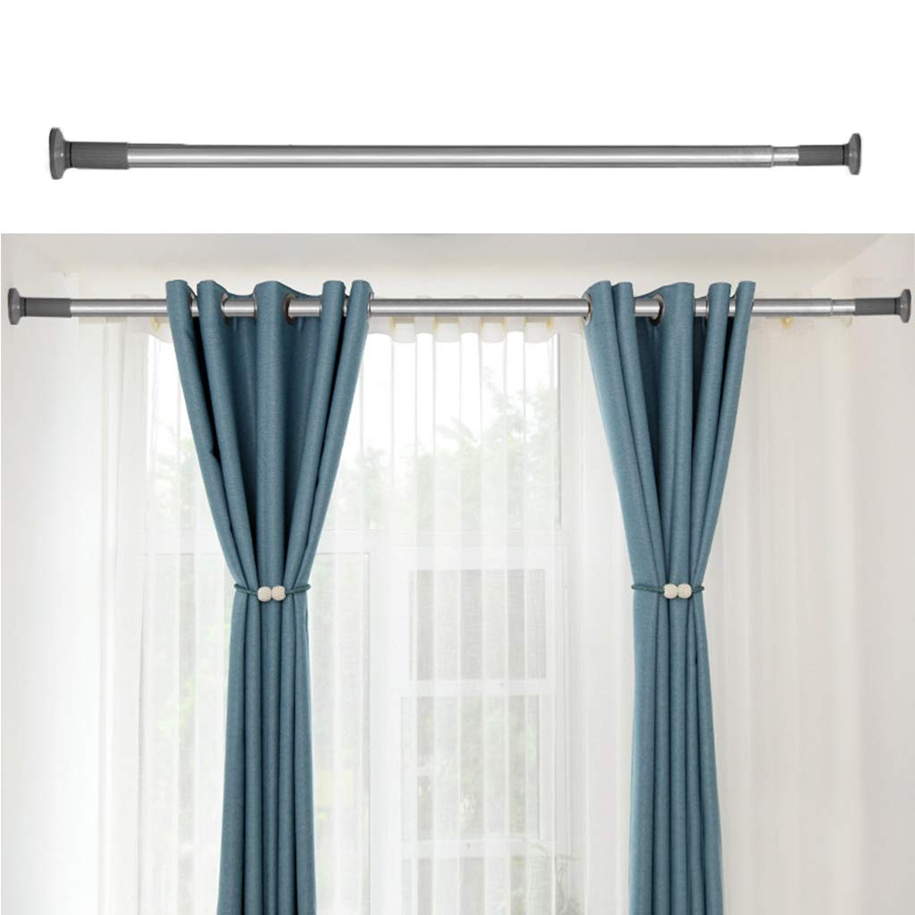 Stainless Steel Tension Curtain Rod – 228cm-277cm Extendable