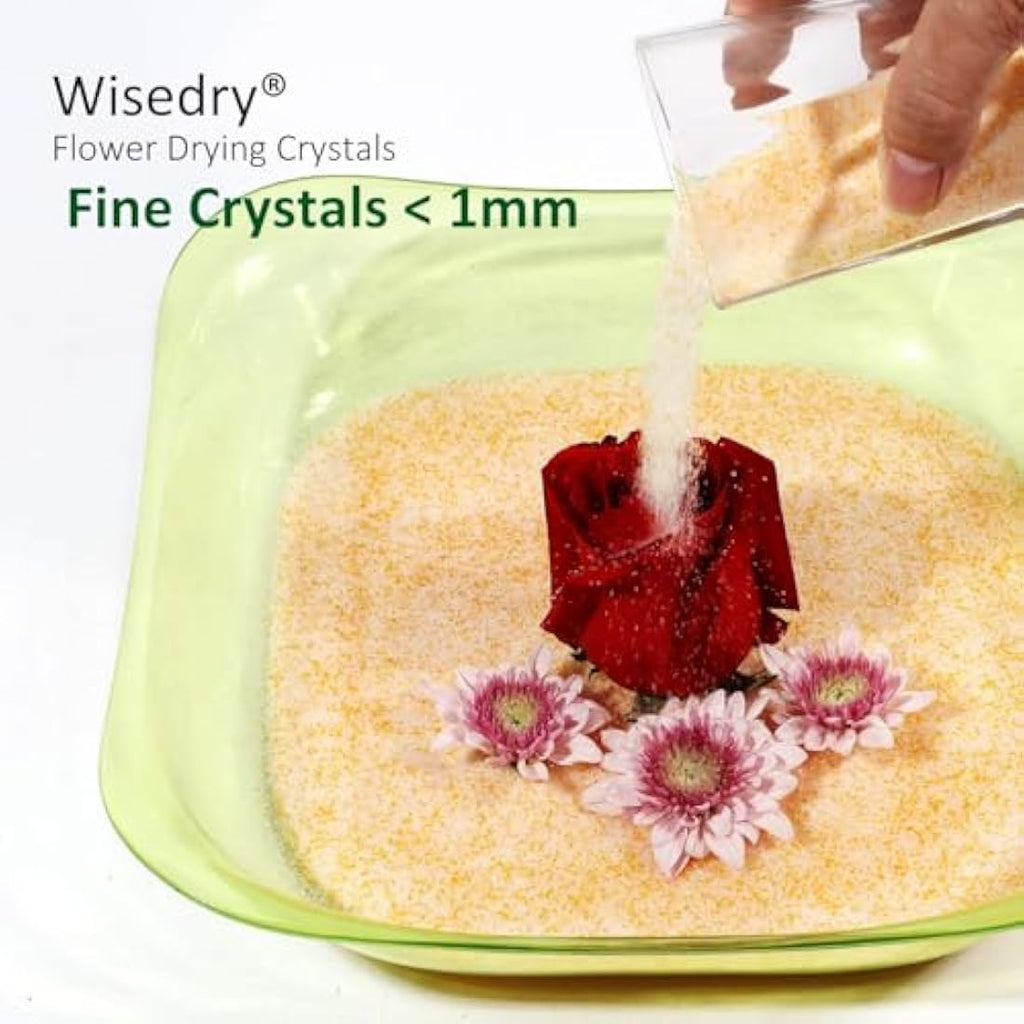 Wisedry Flower Drying Silica Gel | 5 LBS Reusable Fine Crystals Desiccant