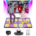 Acelufly Double Dance Mat with HD Camera – Wireless Fitness Pad (Purple)
