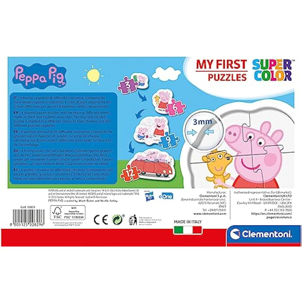 Clementoni Peppa Pig My First Jigsaw Puzzles for Toddlers - 4 Pack