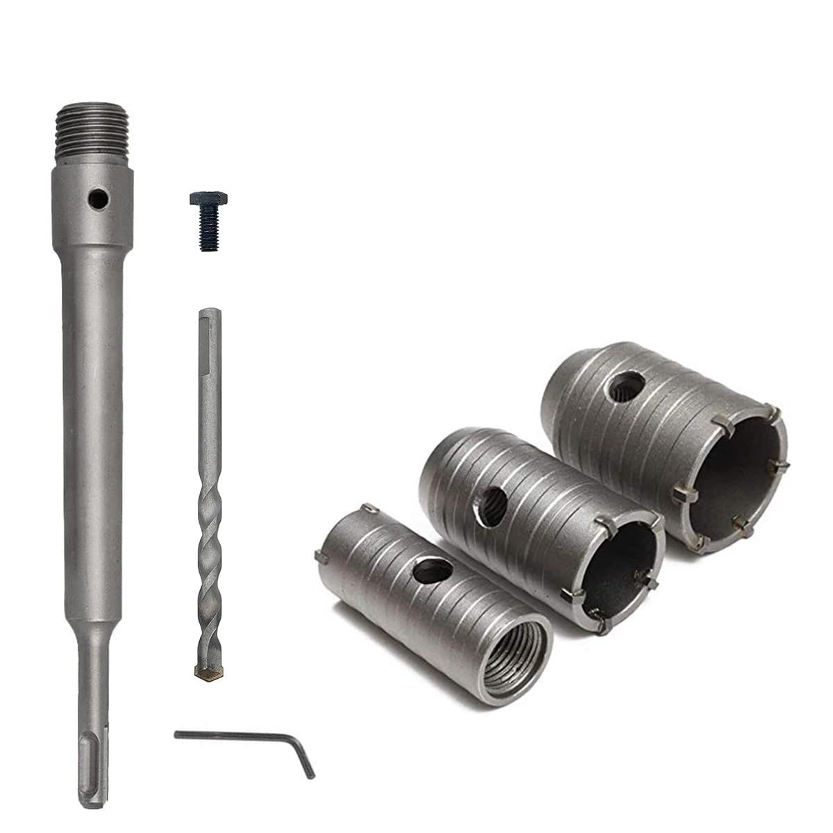 Jolof Store SDS Plus Shank Concrete Hole Saw Wall Drill Bit - 30/40/50mm