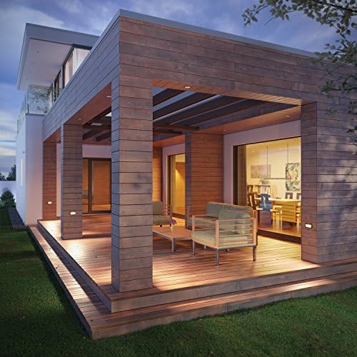 ledscom.de ZIBAL LED Recessed Wall Light – IP65 Outdoor Downlight, Black
