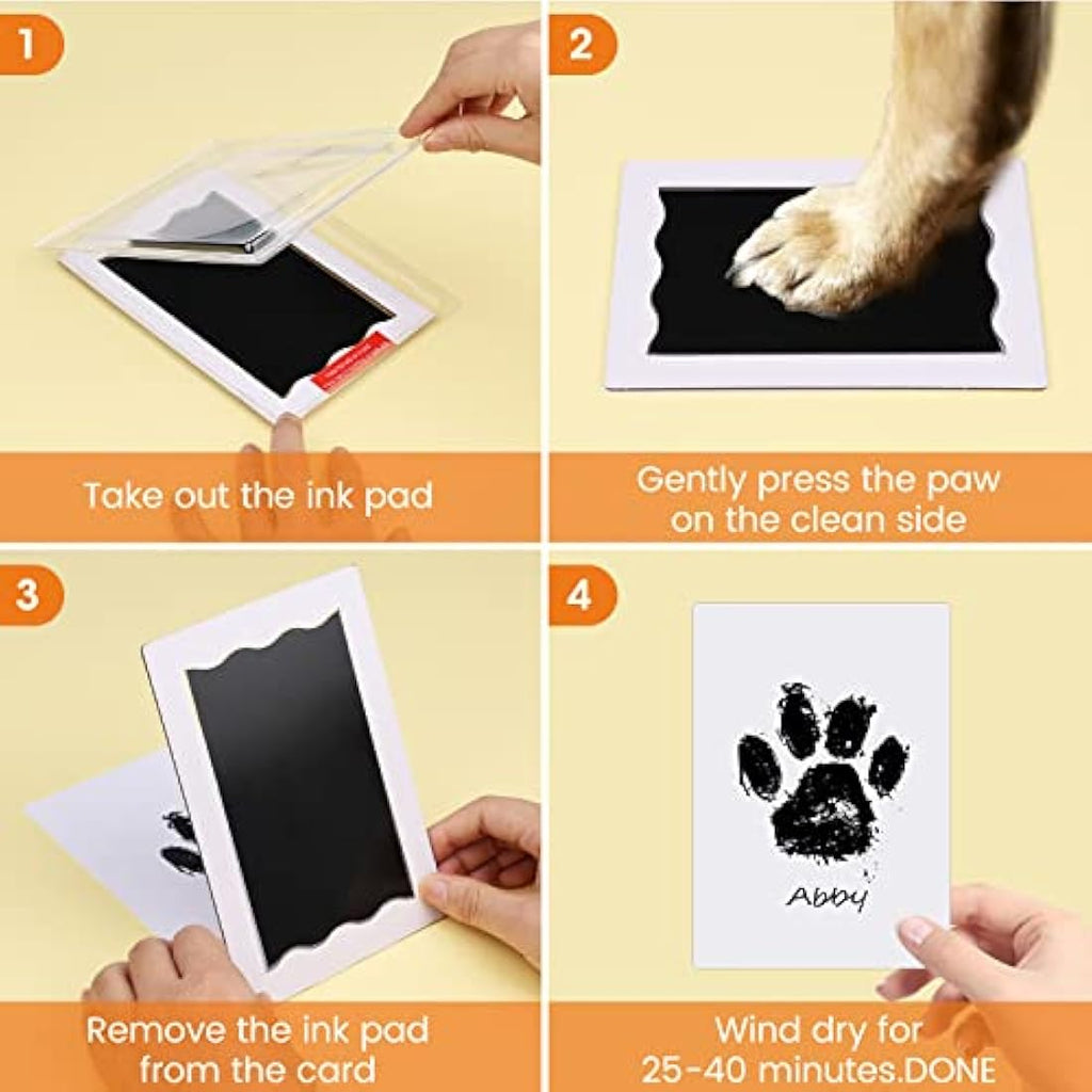 Jolof Store Inkless Baby Handprint and Dog Paw Print Kit with Photo Frames