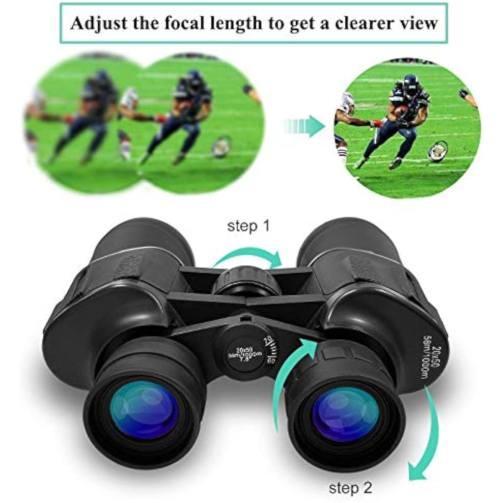 Jolof Store 20x50 High Power Binoculars | Waterproof HD BAK4 Prism Optics