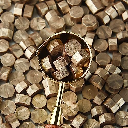 Jolof Store Sealing Wax Beads Kit – 300 Pcs Octagon Wax with Melting Spoon