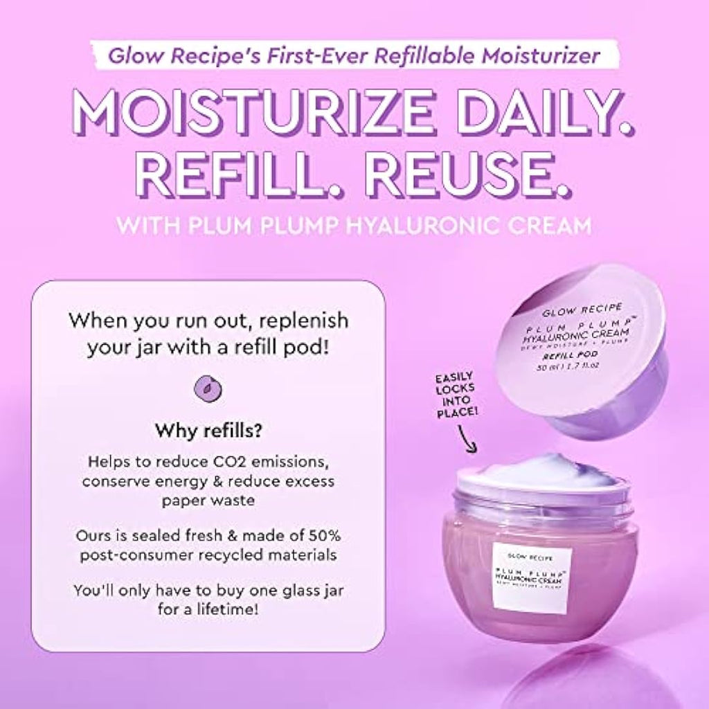 Glow Recipe Plum Plump Hyaluronic Acid Moisturizer – Hydrating Face Cream