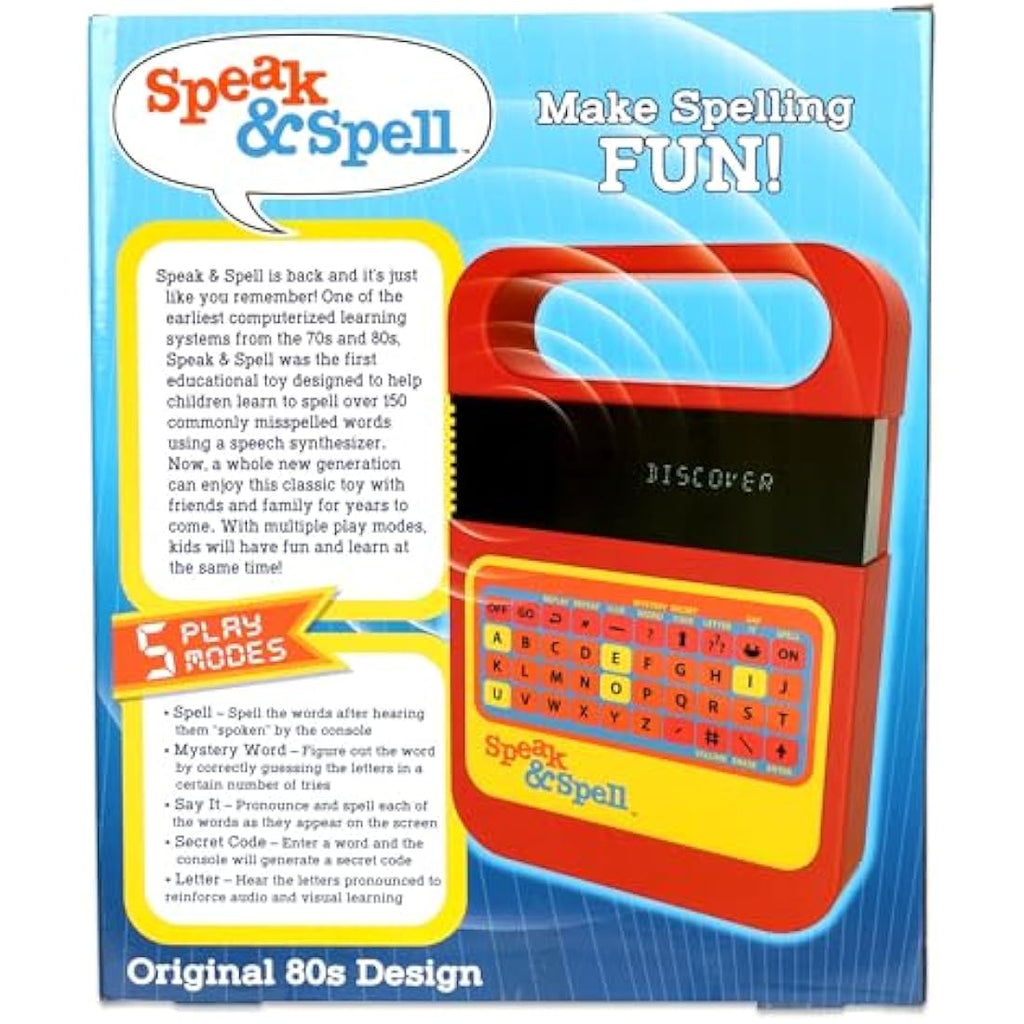 Basic Fun Speak & Spell Electronic Game – Retro Educational Toy