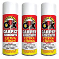 SAAO Heavy Duty Spray Adhesive Glue for Carpet & Fabric - 3 x 500ml