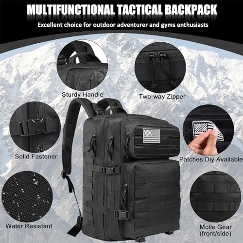 45L Military Tactical Backpack – Molle Assault Rucksack