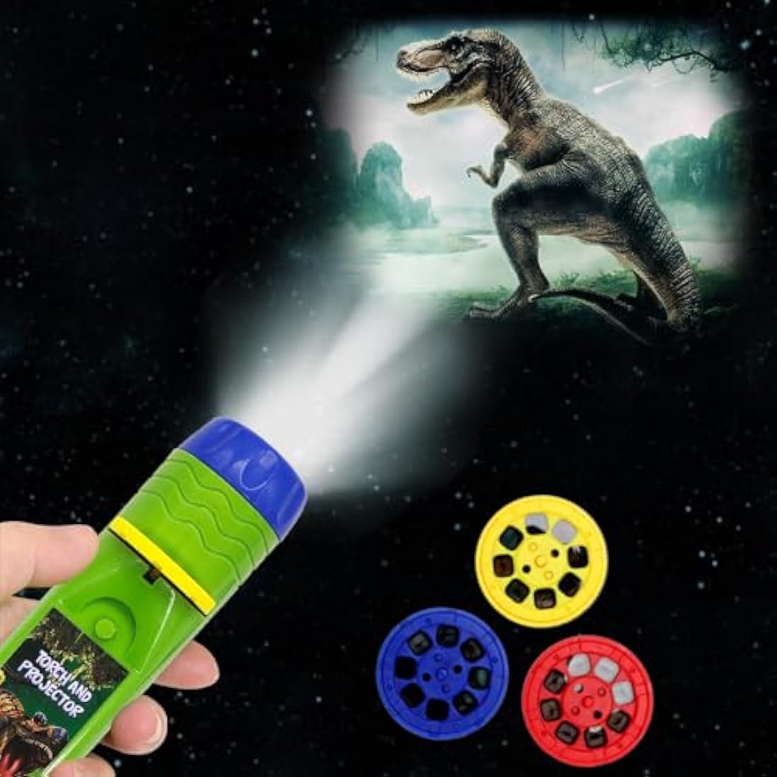 Pup Go 2-in-1 Kids Projector Torch | Dinosaur & Animal Educational Toy