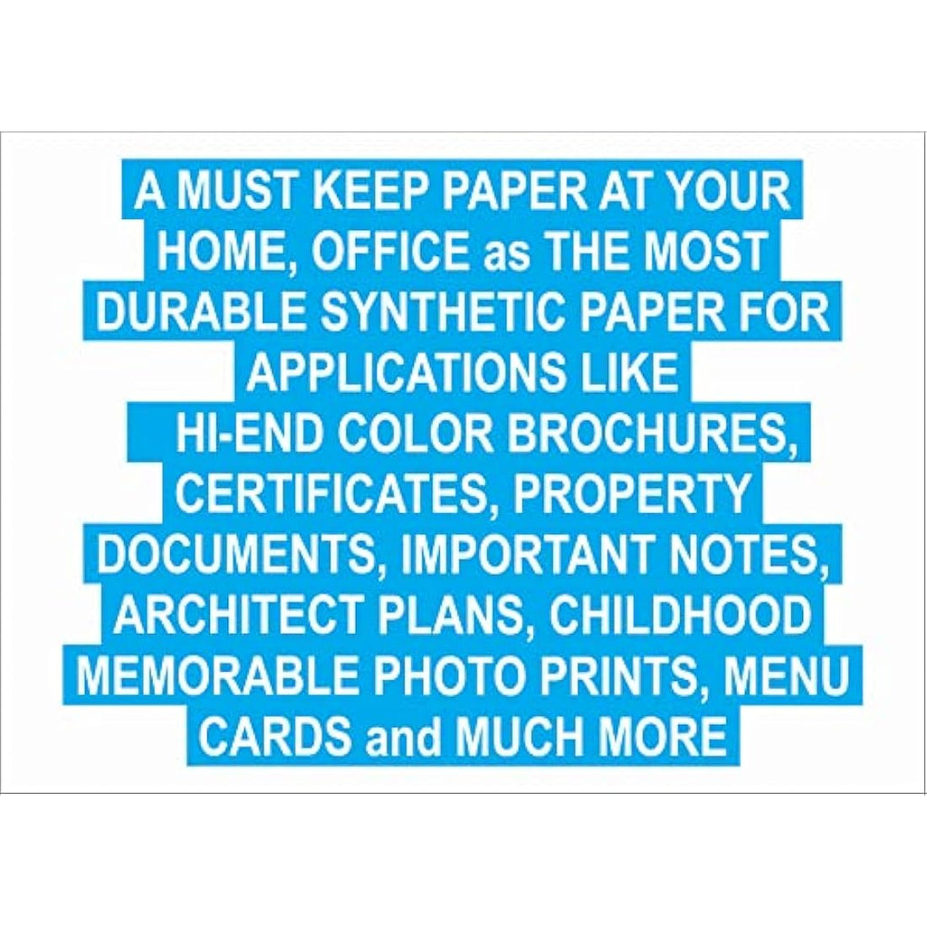 HIGHH Image Waterproof Synthetic Paper | A4 160 GSM Laser Printer 200pk
