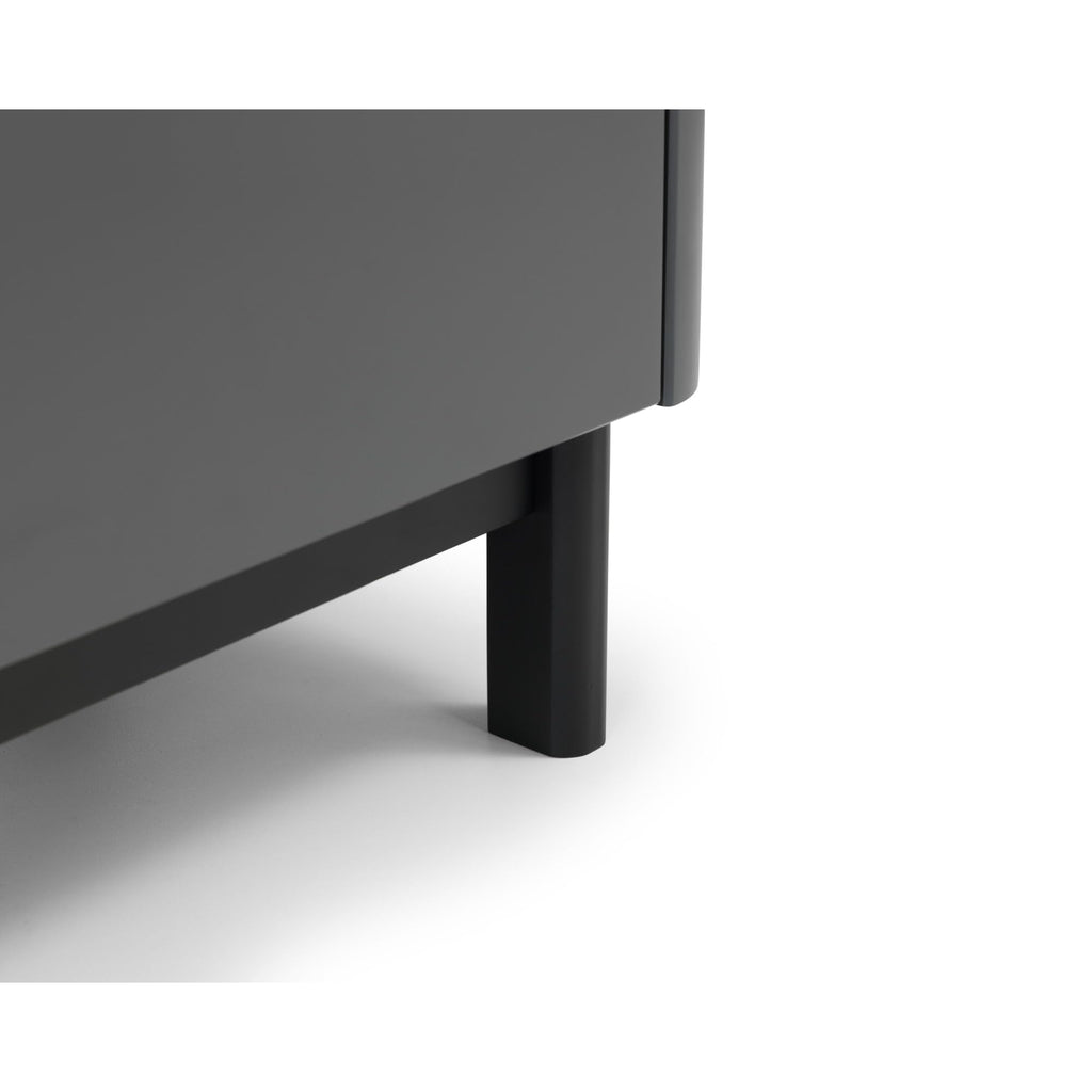 Julian Bowen Chloe Bedside Table, 2 Drawer, Grey - H53 x W46 x D34cm - image 5