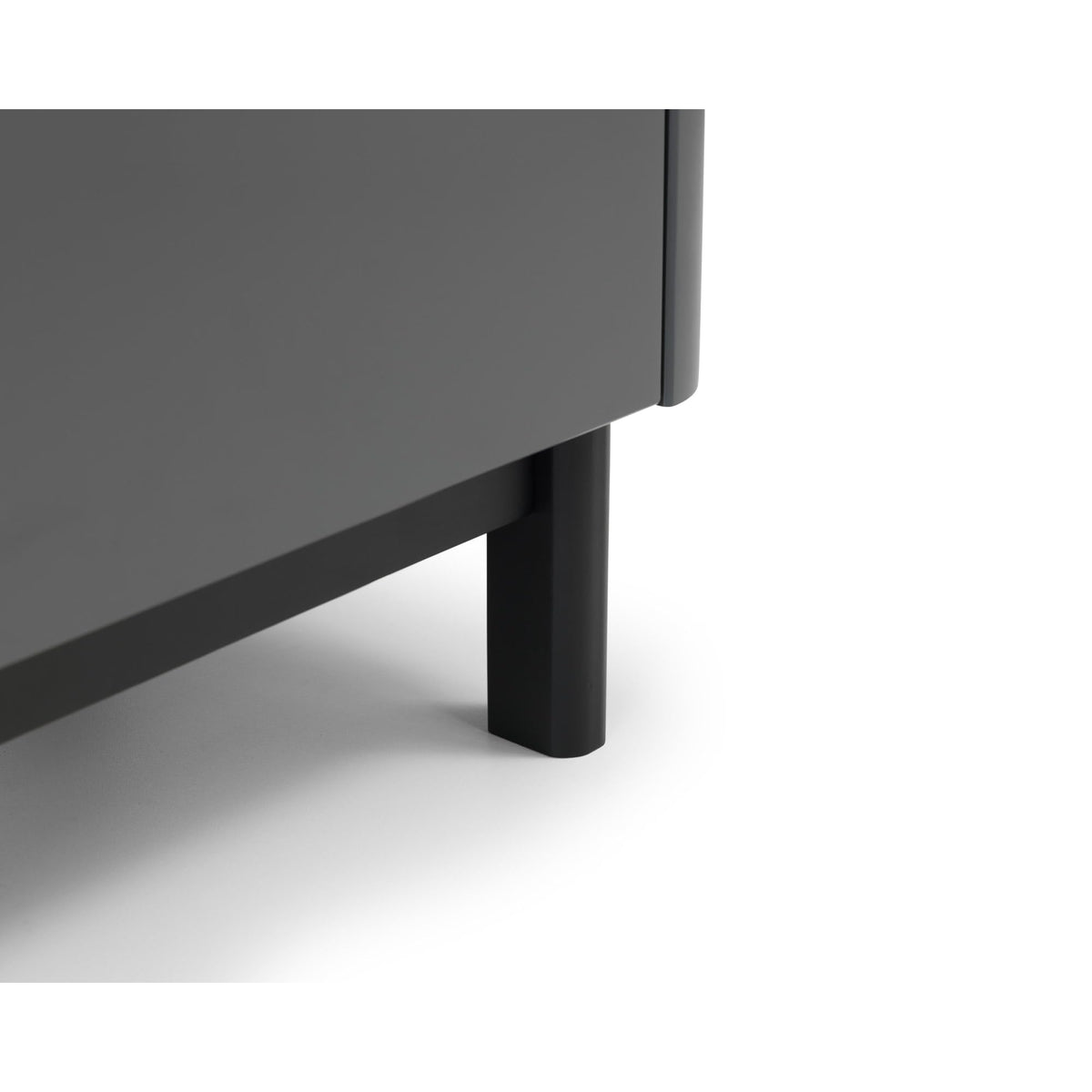 Julian Bowen Chloe Bedside Table, 2 Drawer, Grey - H53 x W46 x D34cm - image 5