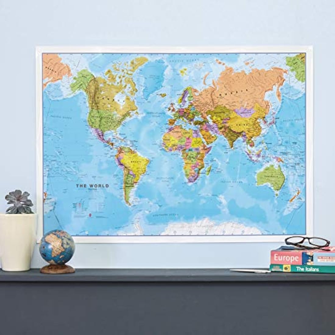 World Wall Map 2025 – Laminated Political Map by Maps International