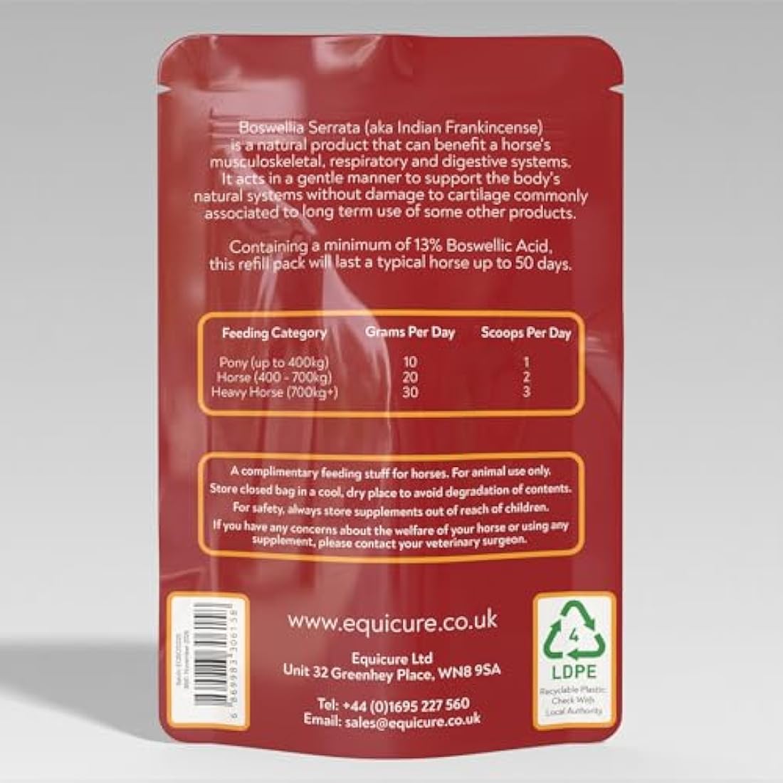 Equicure Boswellia Serrata Powder - Natural Horse Joint Supplement (1KG)