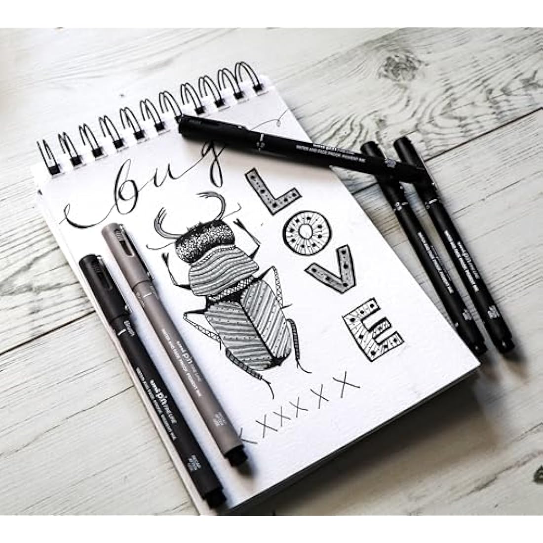 uni-ball PIN Fineliner Pens | 18pc Black Archival Ink Gift Set