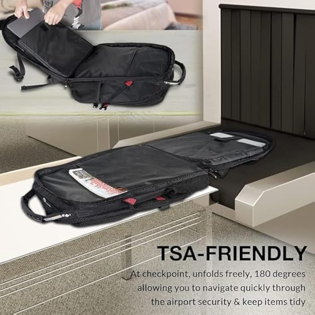 MATEIN 17.3 Inch Travel Laptop Backpack | 50L TSA Anti-Theft School Bag