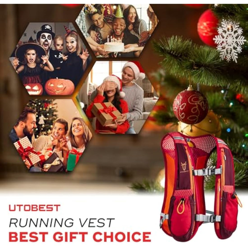 UTOBEST Running Vest – 5L Lightweight Hydration Pack with 1.5L Bladder